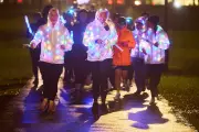 Women 'Light Up the Night' in London Park to Challenge Winter Running Safety Fears