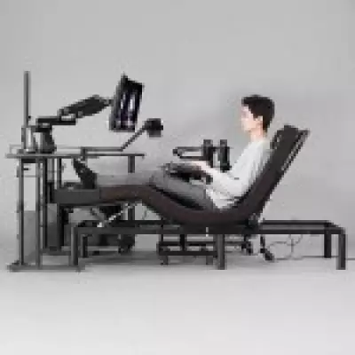 Japanese 'Gaming Bed' Desk Raises Health Concerns for Remote Workers