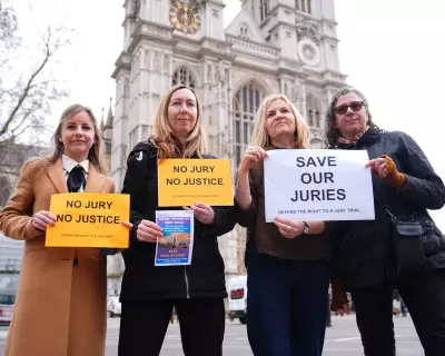 Legal Experts Protest Outside Westminster Abbey Over Jury Trial Rights