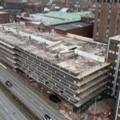 UK's First 'Dystopian' Car Park to Flats Conversion Underway in Staffordshire