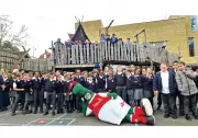Arsenal Mascot Gunnersaurus Opens New School Pitch in Islington