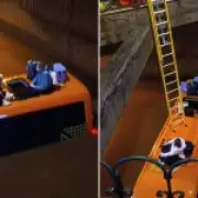 British Tourists Stranded on Minibus Roof in Canary Islands 'Storm of Century'