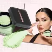 Huda Beauty Launches Matcha-Infused Setting Powder with Redness Correction