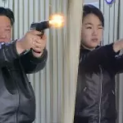 Kim Jong-Un's Shooting Range Outing with Daughter Signals Leadership Path