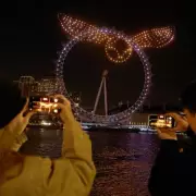London's Night Sky Lit by World-First Drone Show for HBO Max Launch