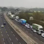 M1 Northbound Closed Near Milton Keynes Following Collision, 30-Minute Delays