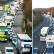 M3 Motorway Closed Toward London After Lorry Crash Causes Major Oil Spill