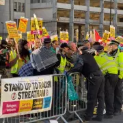 Nigel Farage Heckled at Croydon Rally by Climate Activists