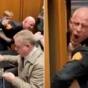 Veteran's Arm Breaks During Capitol Protest Removal, Senator Involved