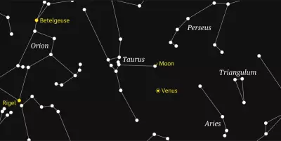Venus and Young Crescent Moon to Grace Evening Sky This Week