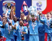 Coventry City Lift Championship Trophy After 3-1 Win Over Wrexham