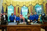Trump Hosts Artemis II Astronauts, Praises Himself at White House