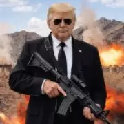 Trump Posts Gun Photo in 'No More Mr Nice Guy' Threat to Iran