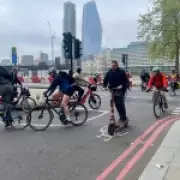 Tube Strike Day Three: 4,000 Cyclists on Embankment as London Adapts
