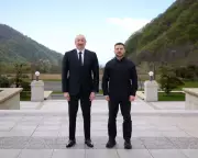 Zelenskyy Signs Security, Energy Deals with Azerbaijan as Russian Attacks Kill 10