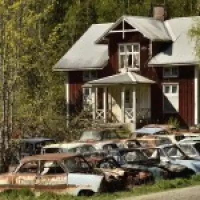 Eerie Swedish Forest Car Cemetery: Classic Cars Rot in Peace