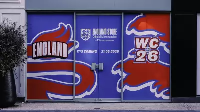 England Football Team Opens First Pop-Up Shop in Central London