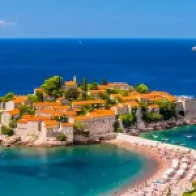 Montenegro's Pink Beach Island Sveti Stefan Reopens After 5 Years