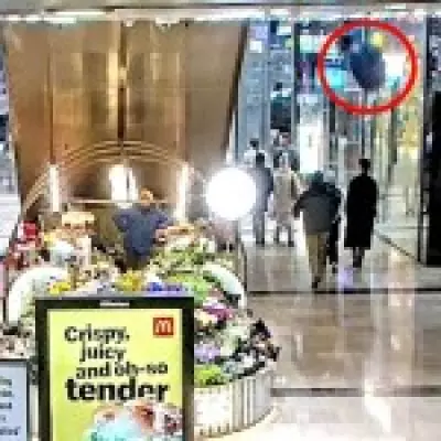 New Footage Shows Sofa Thrown from Westfield Balcony Narrowly Misses Shoppers