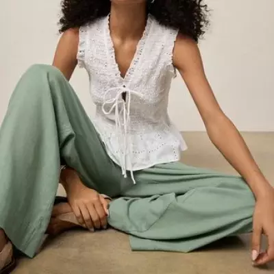 Next Linen Trousers in 7 Colors That 'Hold the Tummy In'