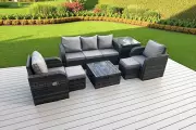 7-Seater Rattan Garden Furniture Set with Reclining Chairs Drops to £579 on Wowcher