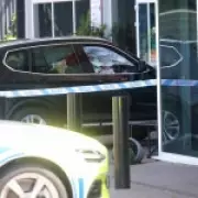 Child, 8, among three injured after car hits pedestrians and crashes into M4 service station