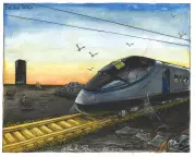 HS2 Costs Balloon as Cartoonist Highlights Financial Farce