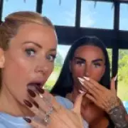 Katie Price Jokes About Missing Husband Lee Andrews in Video with Olivia Attwood