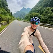 Man Quits Job, Sells Belongings to Cycle World on Wooden Bike After Rare Heart Defect