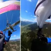 Paraglider Collides with Plane, Shreds Parachute Over Austrian Alps
