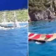 Pirate Party Boat Sinks Off Turkish Coast, Tourists Jump Into Sea
