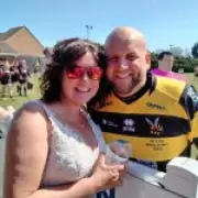 Rugby-Loving Bride Cheers Husband On in Wedding Dress Hours After Marriage