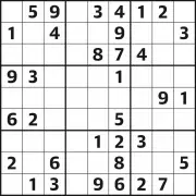 Sudoku 7,302 Medium: Complete the Grid with Numbers 1-9