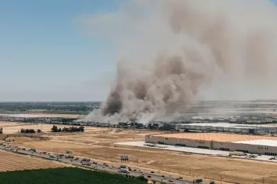 California Medline Warehouse Fire Rages into Third Day, Impacting Air Quality