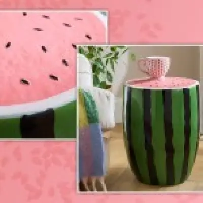 Dunelm's Watermelon Side Table Now £79.20: A Dopamine Decor Must-Have