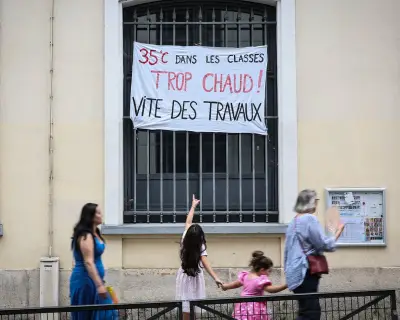 French teachers strike over extreme heat in schools as exams go ahead in 40C