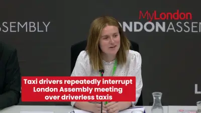 Furious taxi drivers disrupt London Assembly robotaxi meeting