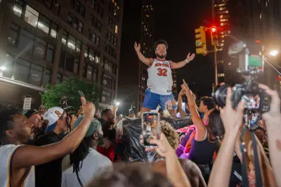 New York erupts in joy after Knicks' historic NBA finals comeback