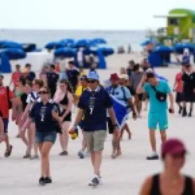 Tartan Army takes over Miami with traffic cones and bar scenes ahead of Brazil clash