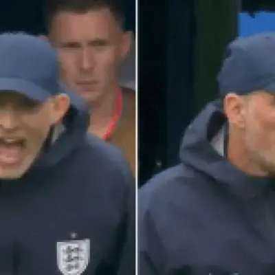 Thomas Tuchel screams at Djed Spence during England's World Cup draw with Ghana