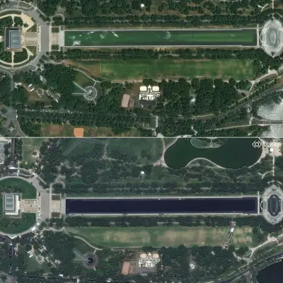 Trump's $14.2m Lincoln Memorial reflecting pool makeover complete, but reviews mixed