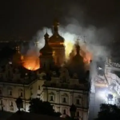 World Heritage site in Kyiv ablaze after Russian missile attack kills four
