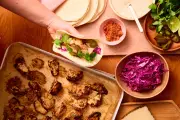 Alice Zaslavsky's Tacos with Charred Celeriac Wedges and Pickled-Jalapeño Sauce Recipe