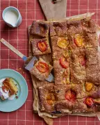 Apricot Traybake with Rosemary, Orange and Vanilla Sugar Crust Recipe