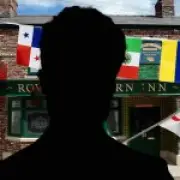 Coronation Street's Sam Robertson Spotted Celebrating World Cup in Boston