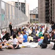 Harry Styles fans queue overnight at Wembley for 12-night residency concerts