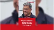 Heart attack survivor who mistook symptoms for indigestion abseils hospital