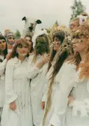 Hollie Fernando captures Boss Morris morris dancers in magical midsummer portrait