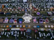 Hopping Travelling Funfair Arrives in Newcastle: Pictures