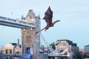 House of the Dragon's Syrax Soars Over Tower of London in New Exhibit